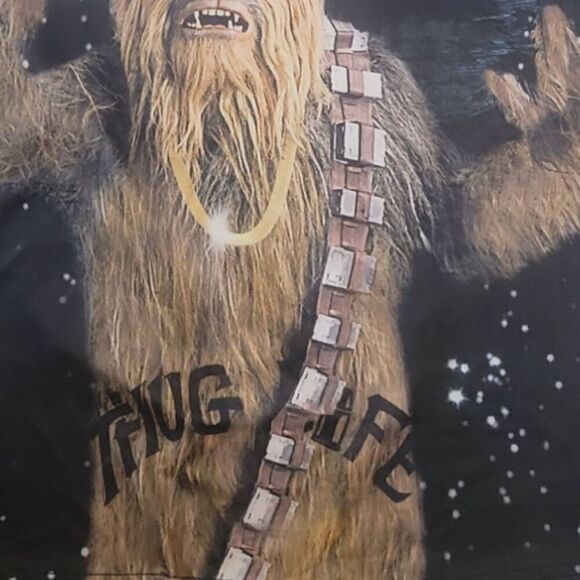 Star Wars Chewbacca "Thug Life" Tank Top Size Large - Picture 2 of 5
